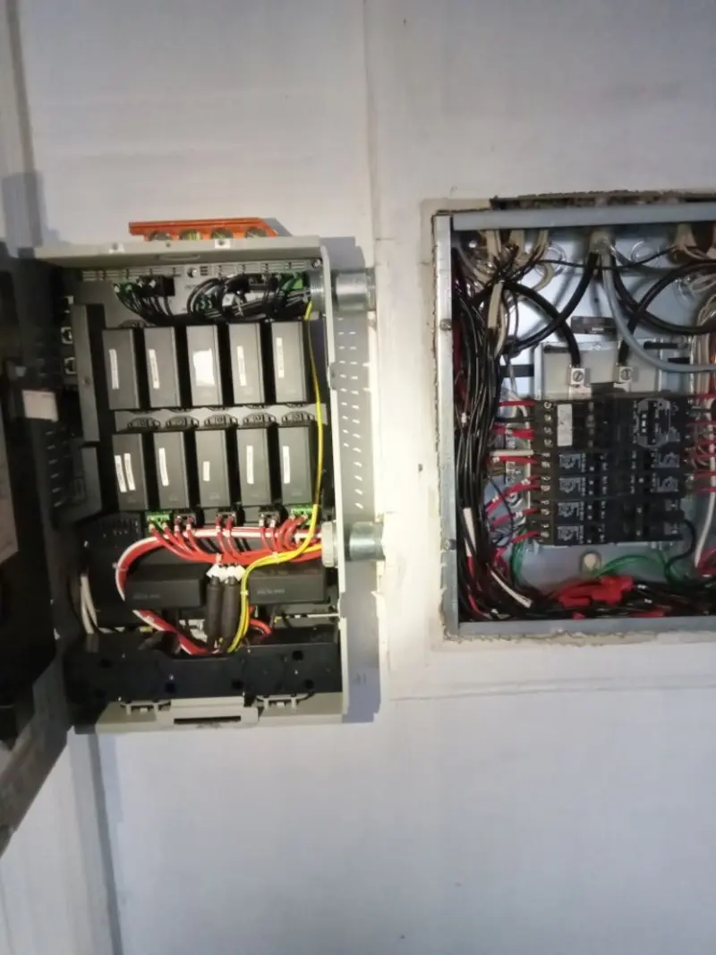 Electrical panel upgrade completed for Security Camera Wiring in Rancho Calaveras